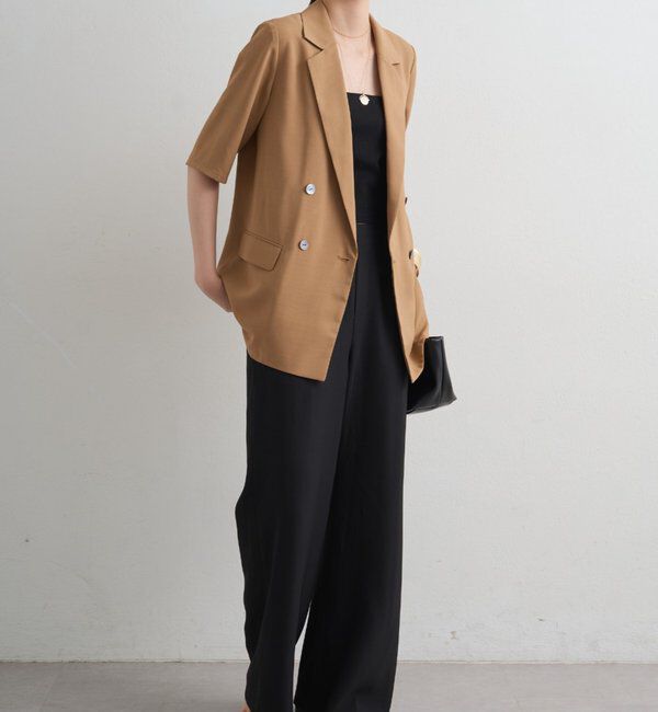  「【＠ld_hrm限定コラボ新色グレー登場】ハーフスリーブジャケット」|テーラードジャケット|