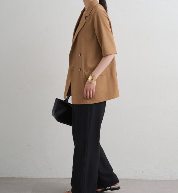  「【＠ld_hrm限定コラボ新色グレー登場】ハーフスリーブジャケット」|テーラードジャケット|