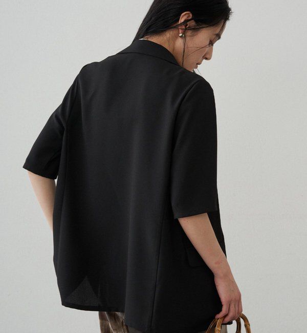  「【＠ld_hrm限定コラボ新色グレー登場】ハーフスリーブジャケット」|テーラードジャケット|