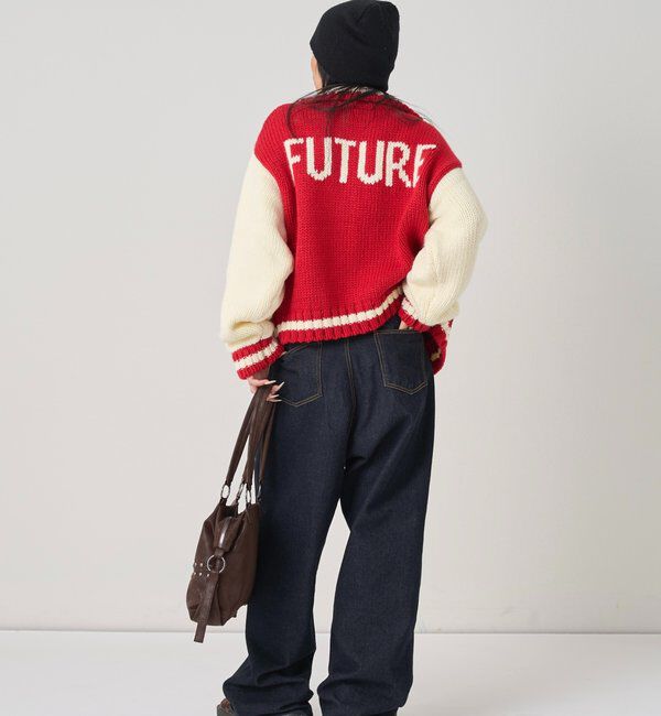  「ニットスタジャン」|カーディガン|