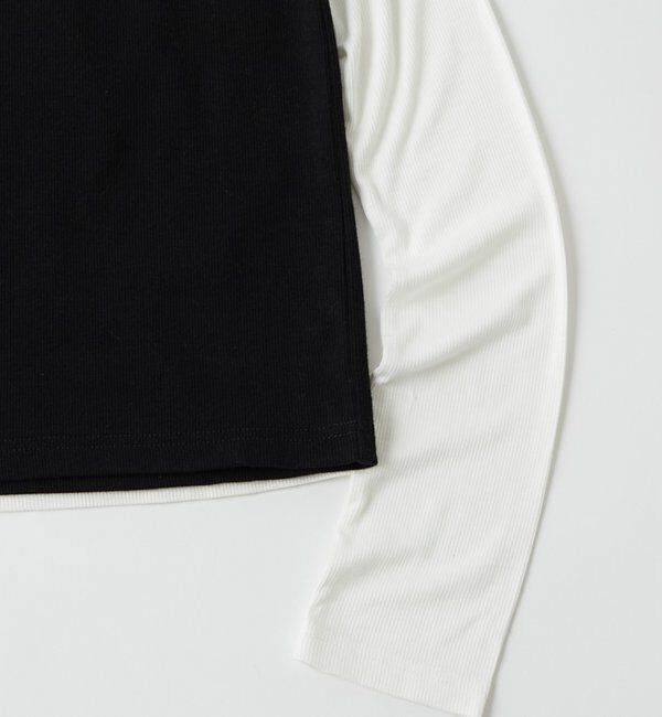  「アイレットホルターレイヤードトップス」|Tシャツ・カットソー|