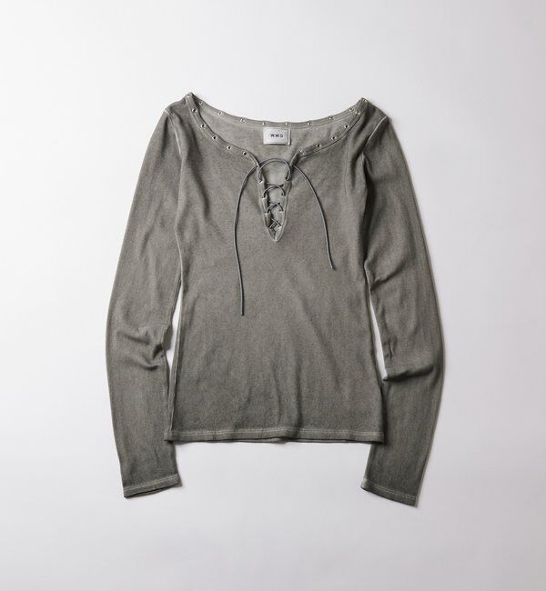  「プロセストレースアップトップス」|Tシャツ・カットソー|