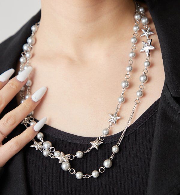  「レイヤードスターネックレス」|ネックレス|