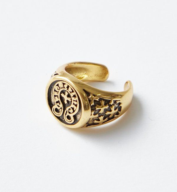  「クロスシグネットリング」|リング|ゴールド