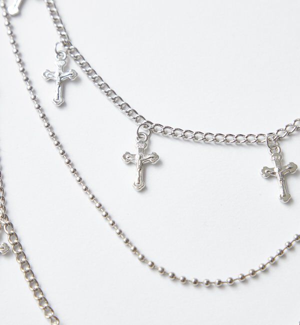  「クロス3連チェーン」|ブローチ・コサージュ|