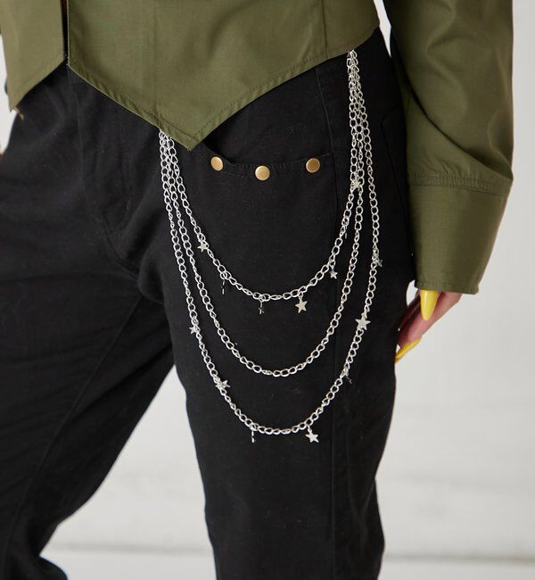  「スター3連チェーン」|ブローチ・コサージュ|