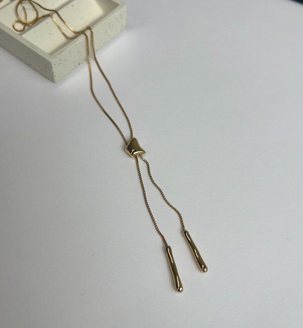  「〈GOLDY/ゴールディ〉ループタイロングネックレス」|リング|