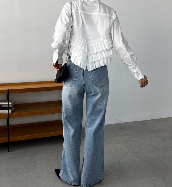  「裾フリルシャツ」|シャツ・ブラウス|