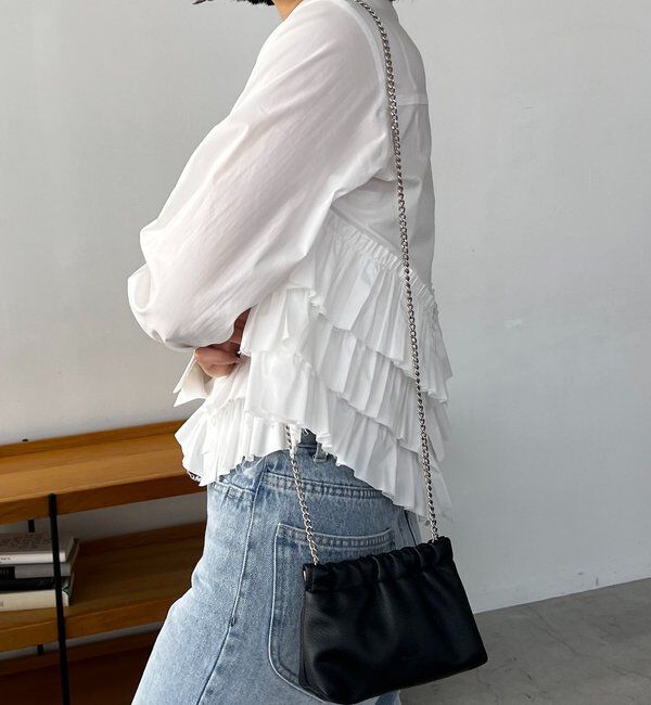  「裾フリルシャツ」|シャツ・ブラウス|