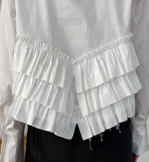  「裾フリルシャツ」|シャツ・ブラウス|