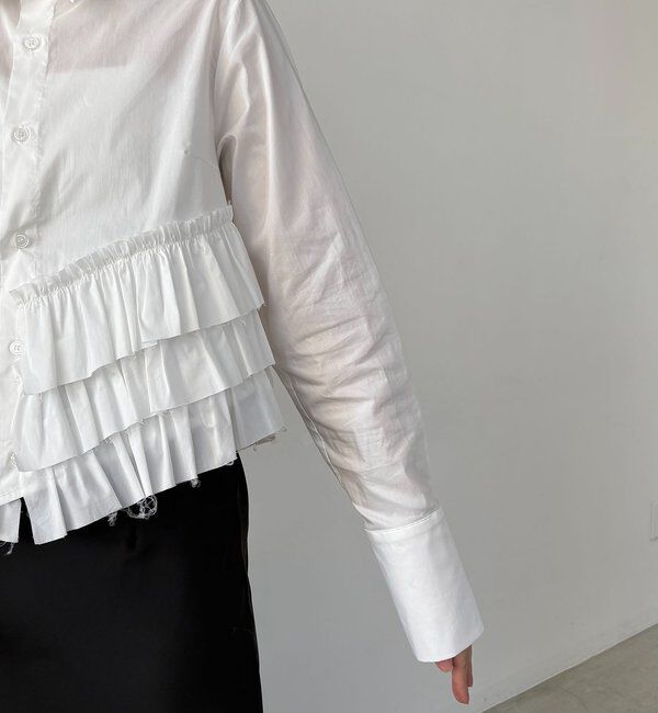  「裾フリルシャツ」|シャツ・ブラウス|