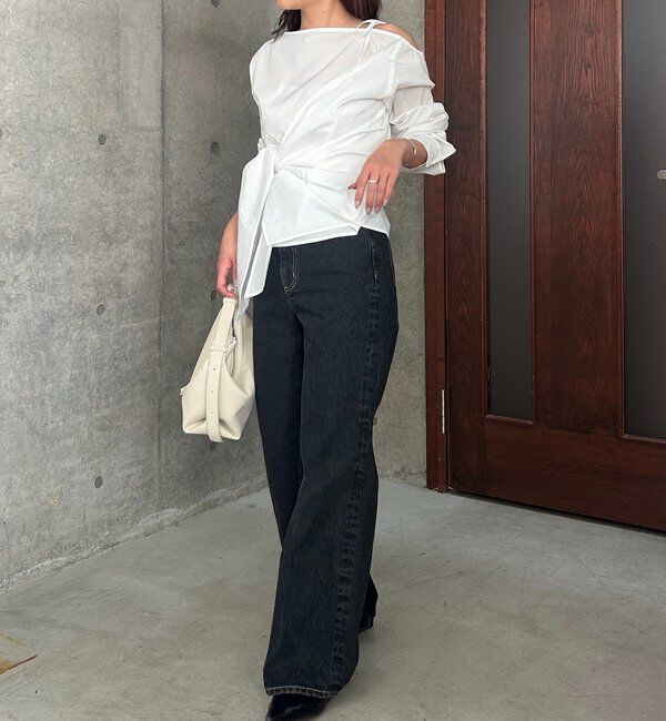  「アシメリボンブラウス」|シャツ・ブラウス|