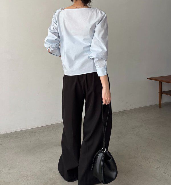  「アシメリボンブラウス」|シャツ・ブラウス|