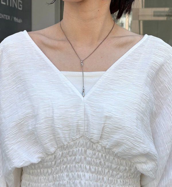  「ウエストマークVネックブラウス」|シャツ・ブラウス|