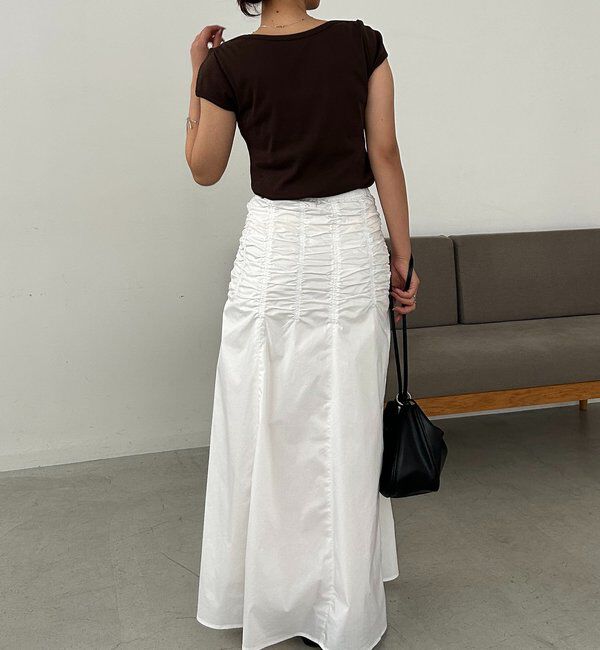  「ラインギャザースカート」|スカート|