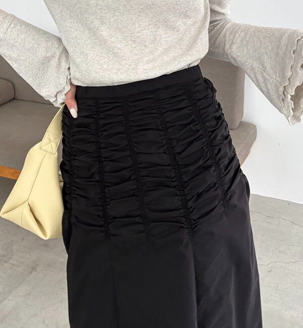  「ラインギャザースカート」|スカート|