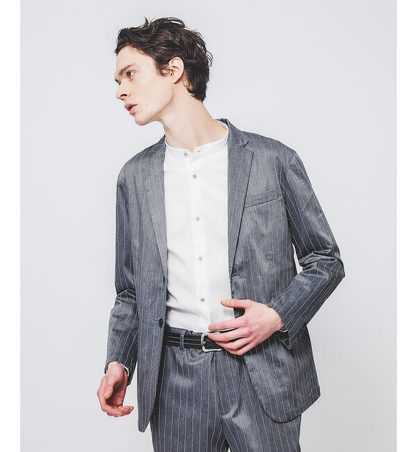 ABAHOUSE「【セットアップ対応】COOL DRYMAX ジャケット / サマージャケット」|テーラードジャケット|ストライプ