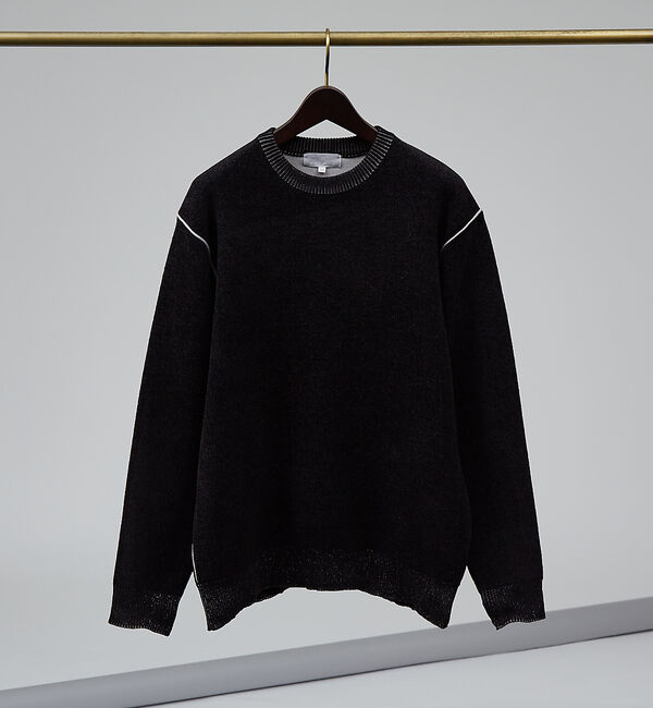 ABAHOUSE「ダブルフェイス モール プルオーバー 長袖ニット」|ニット・セーター|
