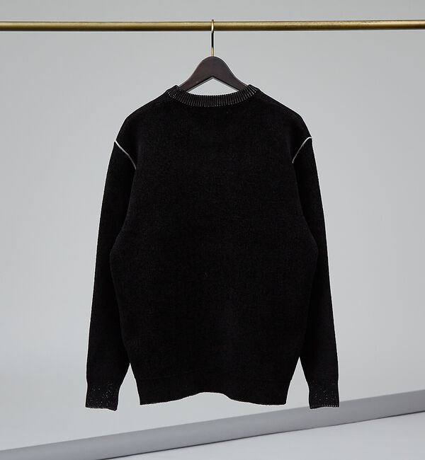 ABAHOUSE「ダブルフェイス モール プルオーバー 長袖ニット」|ニット・セーター|