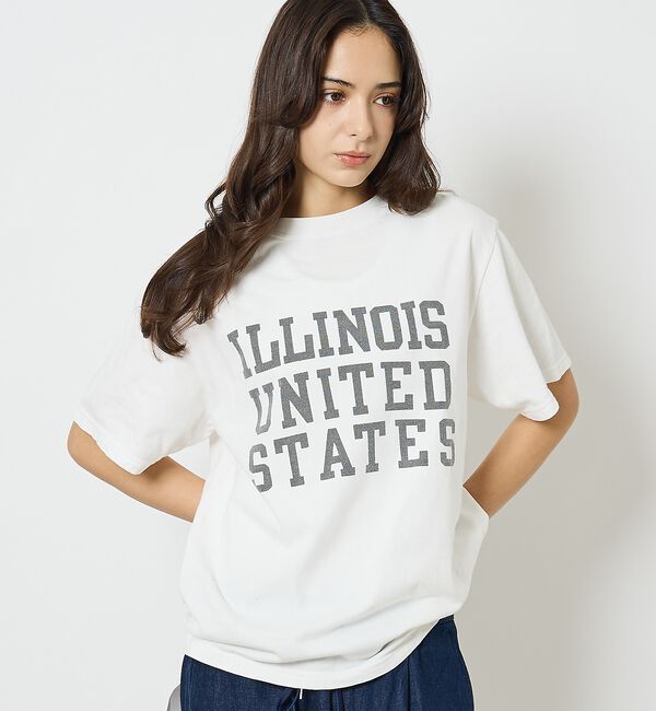ABAHOUSE「【REMI RELIEF / レミ レリーフ】  ILLINOIS / ３段プリ」|Tシャツ・カットソー|