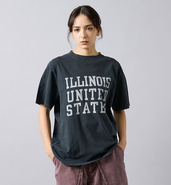 ABAHOUSE「【REMI RELIEF / レミ レリーフ】  ILLINOIS / ３段プリ」|Tシャツ・カットソー|