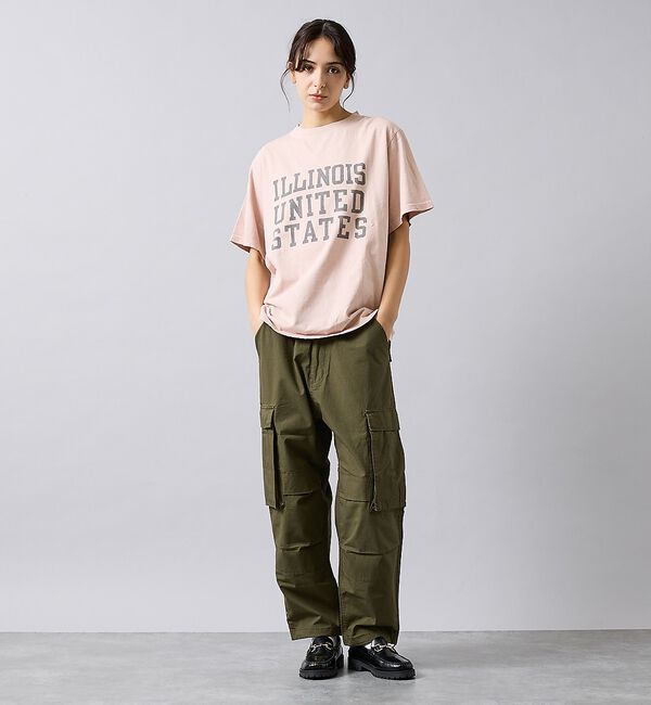 ABAHOUSE「【REMI RELIEF / レミ レリーフ】  ILLINOIS / ３段プリ」|Tシャツ・カットソー|