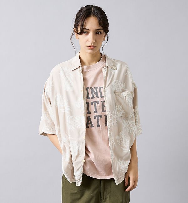 ABAHOUSE「【REMI RELIEF / レミ レリーフ】  ILLINOIS / ３段プリ」|Tシャツ・カットソー|