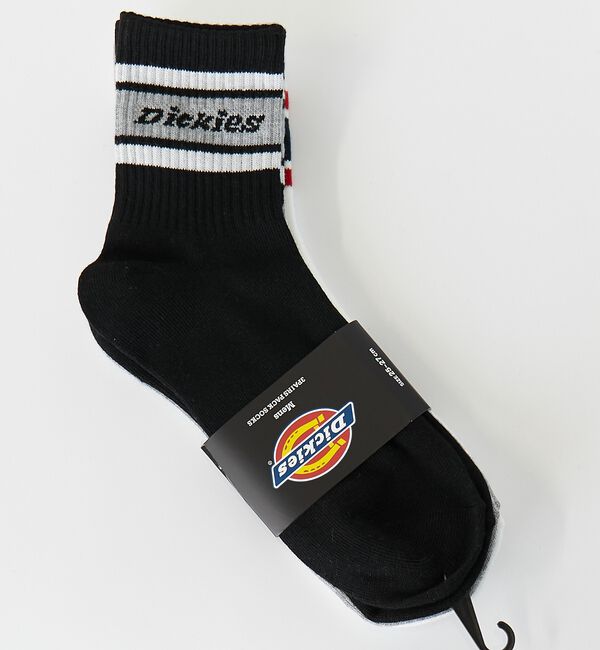 ABAHOUSE「【Dickies / ディッキーズ】3Pラインロゴソックス/3足パックラインロゴ」|ソックス|