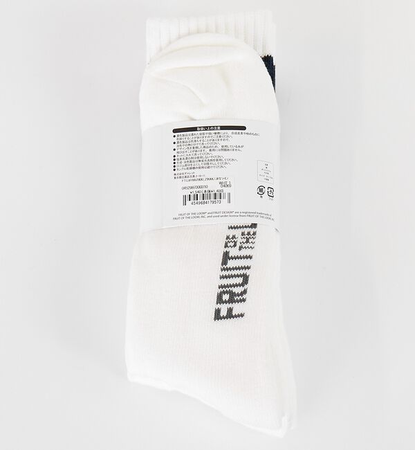 ABAHOUSE「【FRUIT OF THE LOOM/フルーツ・オブ・ザ・ルーム】 3P2ライン」|ソックス|