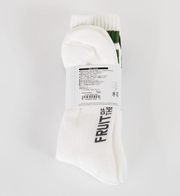 ABAHOUSE「【FRUIT OF THE LOOM/フルーツ・オブ・ザ・ルーム】 3P2ライン」|ソックス|