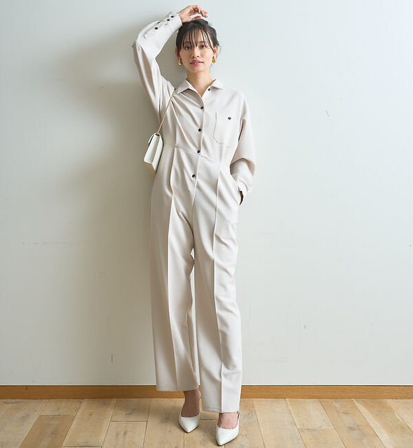 Rouge vif「長袖オールインワン　ジャンプスーツ」|オールインワン|