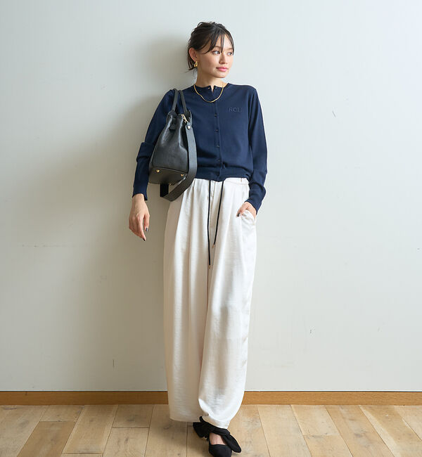 Rouge vif「ロゴ刺繍カーディガン」|カーディガン|