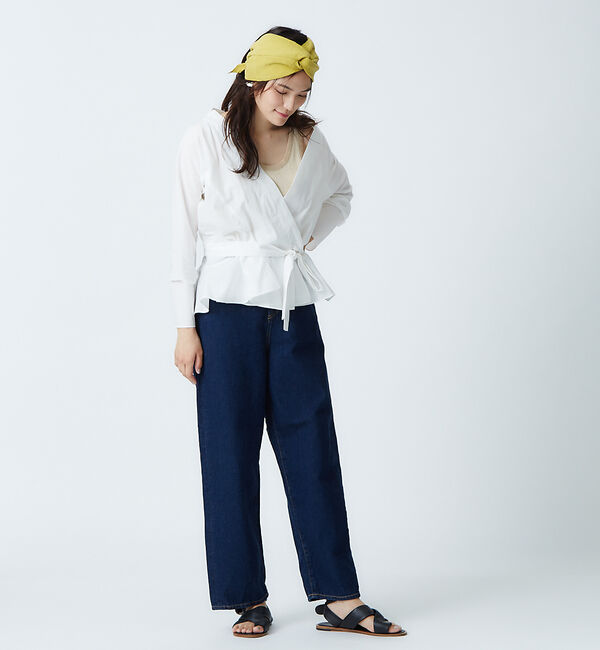 qualite「コットンカシュクールシャツブラウス」|シャツ・ブラウス|