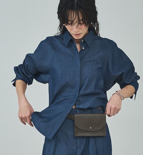 qualite「レザーベルトミニバック」|ショルダー・メッセンジャー|