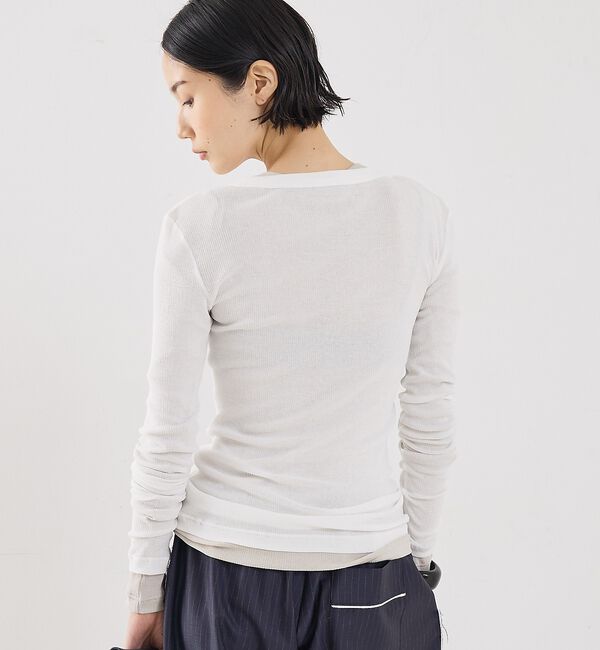 The Store by C' 「【COCUCA】ヘンリーリブプルオーバー」|Tシャツ・カットソー|