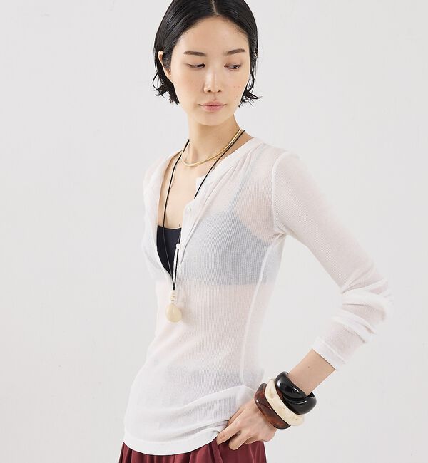 The Store by C' 「【COCUCA】ヘンリーリブプルオーバー」|Tシャツ・カットソー|