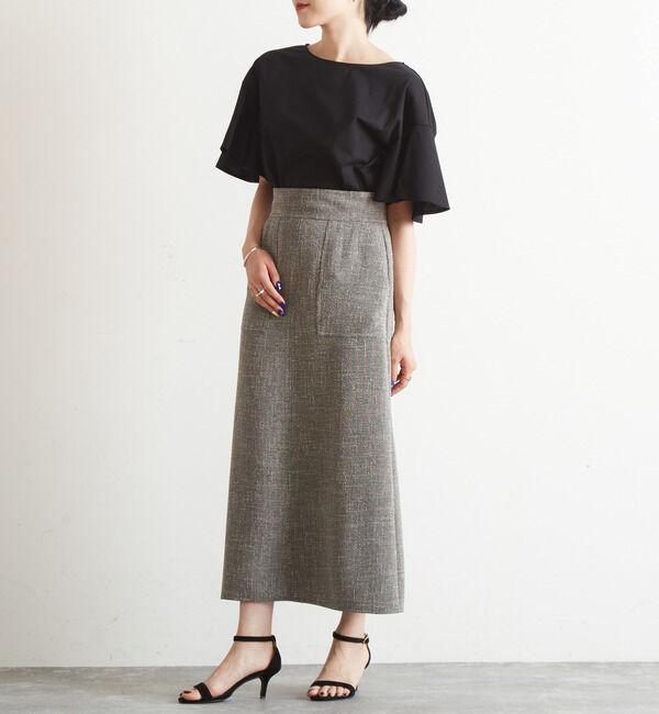Liesse「ツイーディーAラインスカート（セットアップ対応可）」|スカート|