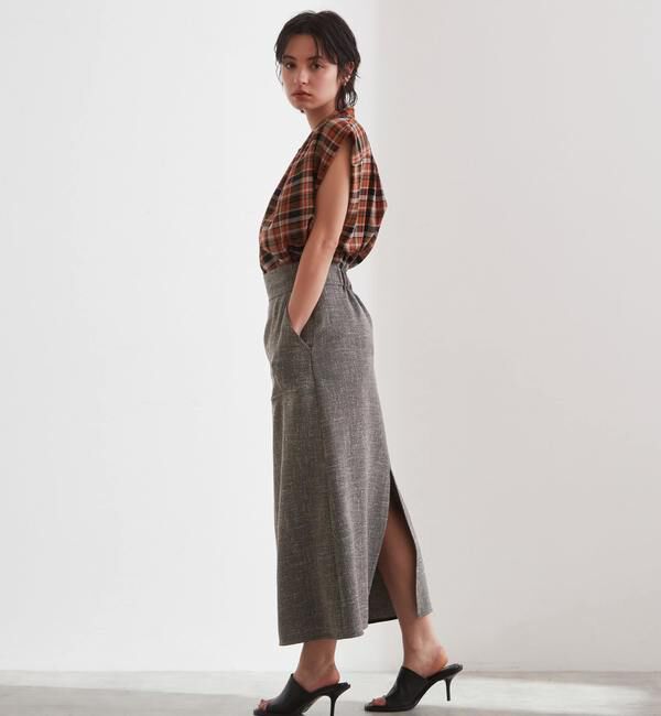 Liesse「ツイーディーAラインスカート（セットアップ対応可）」|スカート|