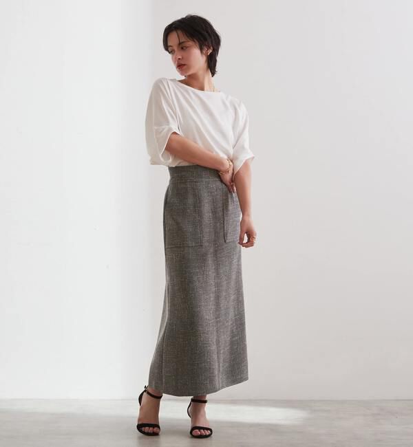 Liesse「ツイーディーAラインスカート（セットアップ対応可）」|スカート|