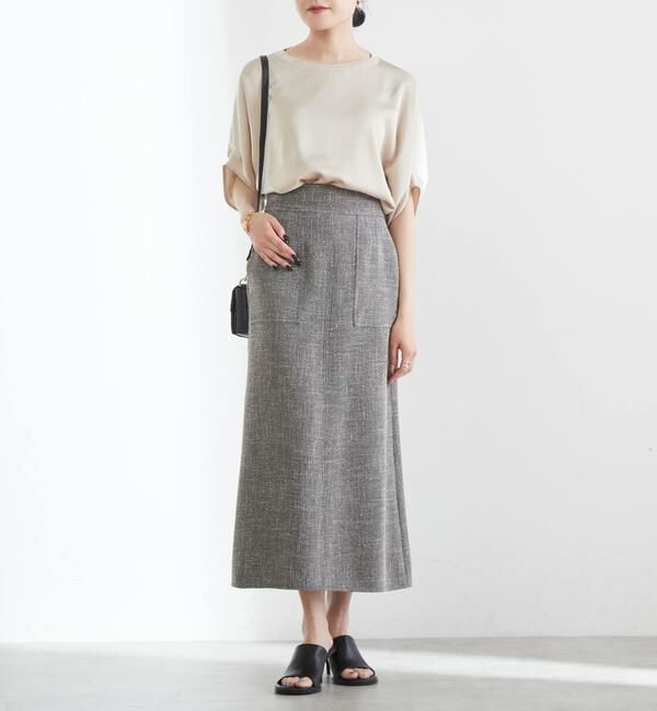 Liesse「ツイーディーAラインスカート（セットアップ対応可）」|スカート|