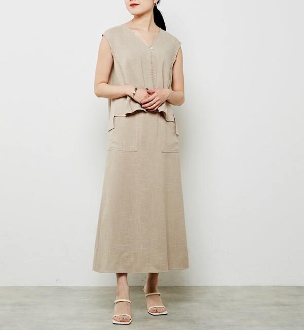 Liesse「ツイーディーAラインスカート（セットアップ対応可）」|スカート|