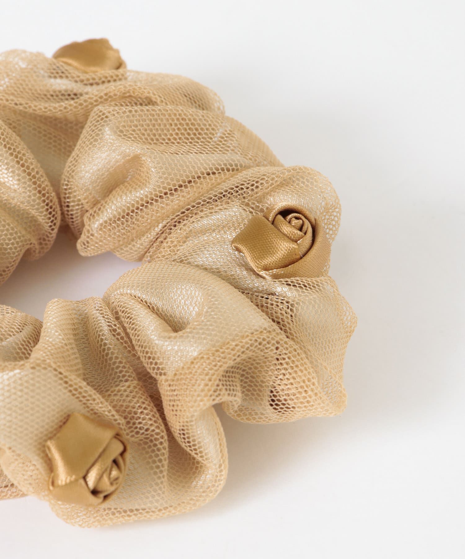 SMELLY「ローズシアーメッシュシュシュ」|ヘアゴム・シュシュ|