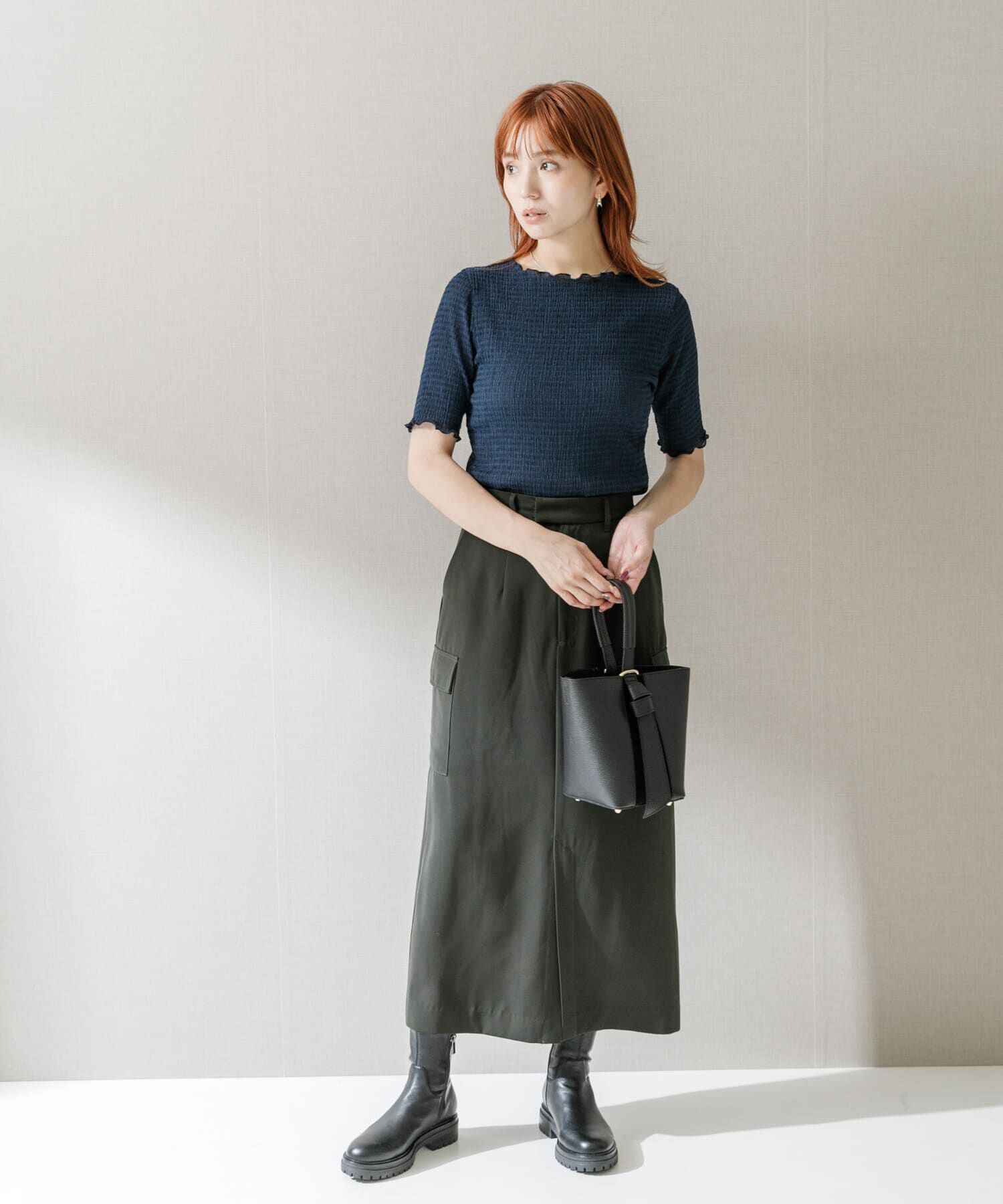 URBAN RESEARCH ROSSO「シアー楊柳ボートネックプルオーバー」|Tシャツ・カットソー|