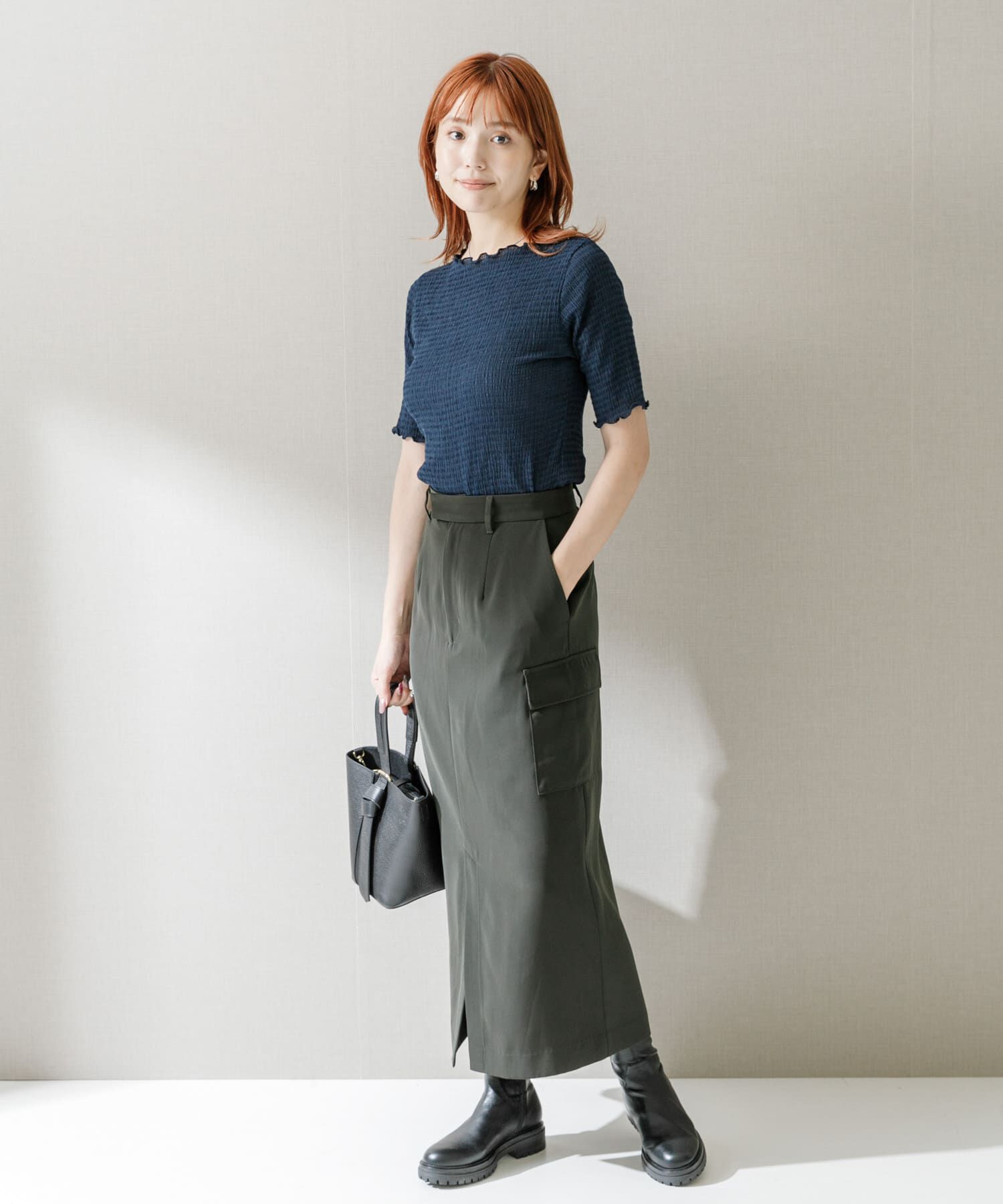 URBAN RESEARCH ROSSO「シアー楊柳ボートネックプルオーバー」|Tシャツ・カットソー|