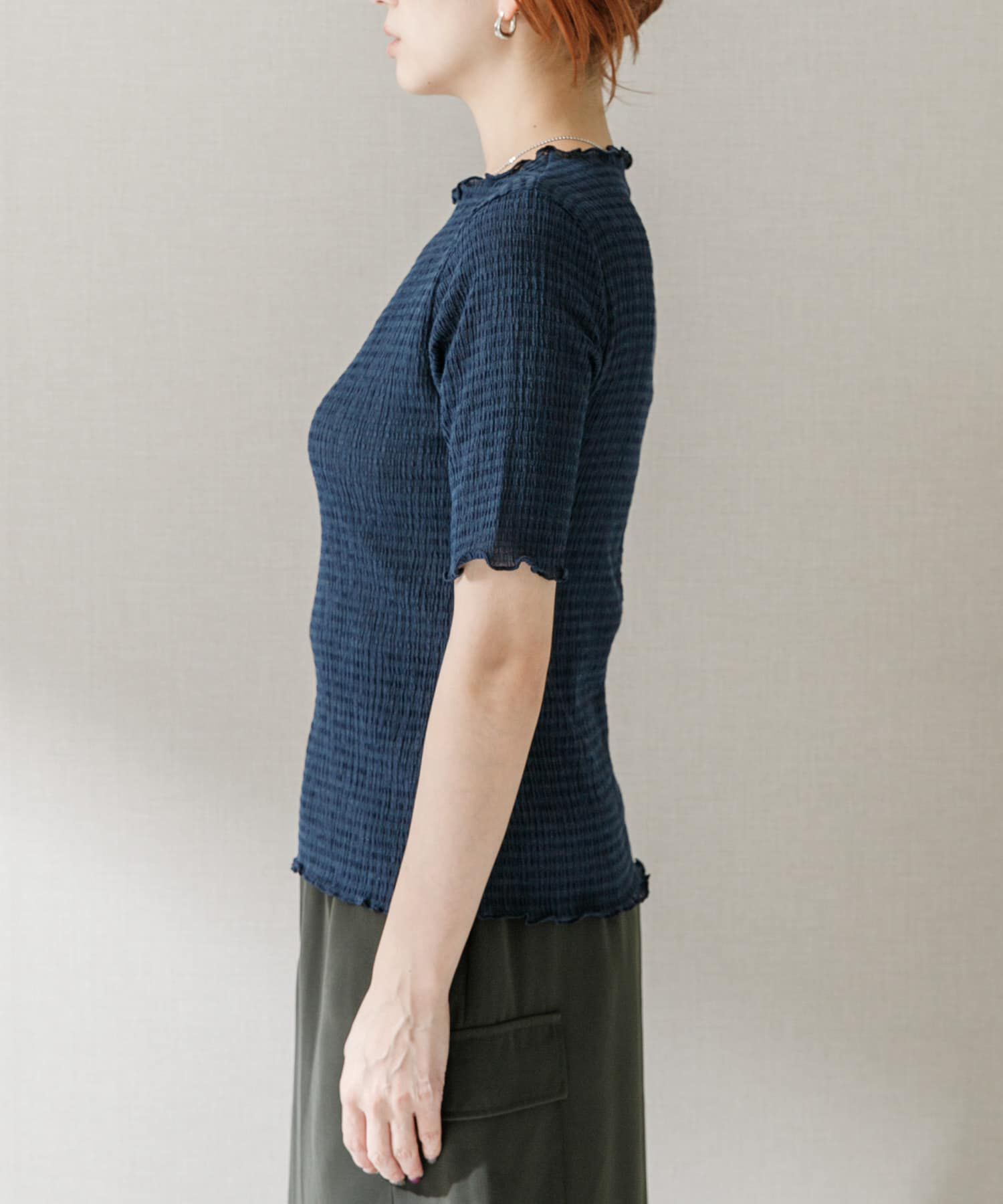 URBAN RESEARCH ROSSO「シアー楊柳ボートネックプルオーバー」|Tシャツ・カットソー|