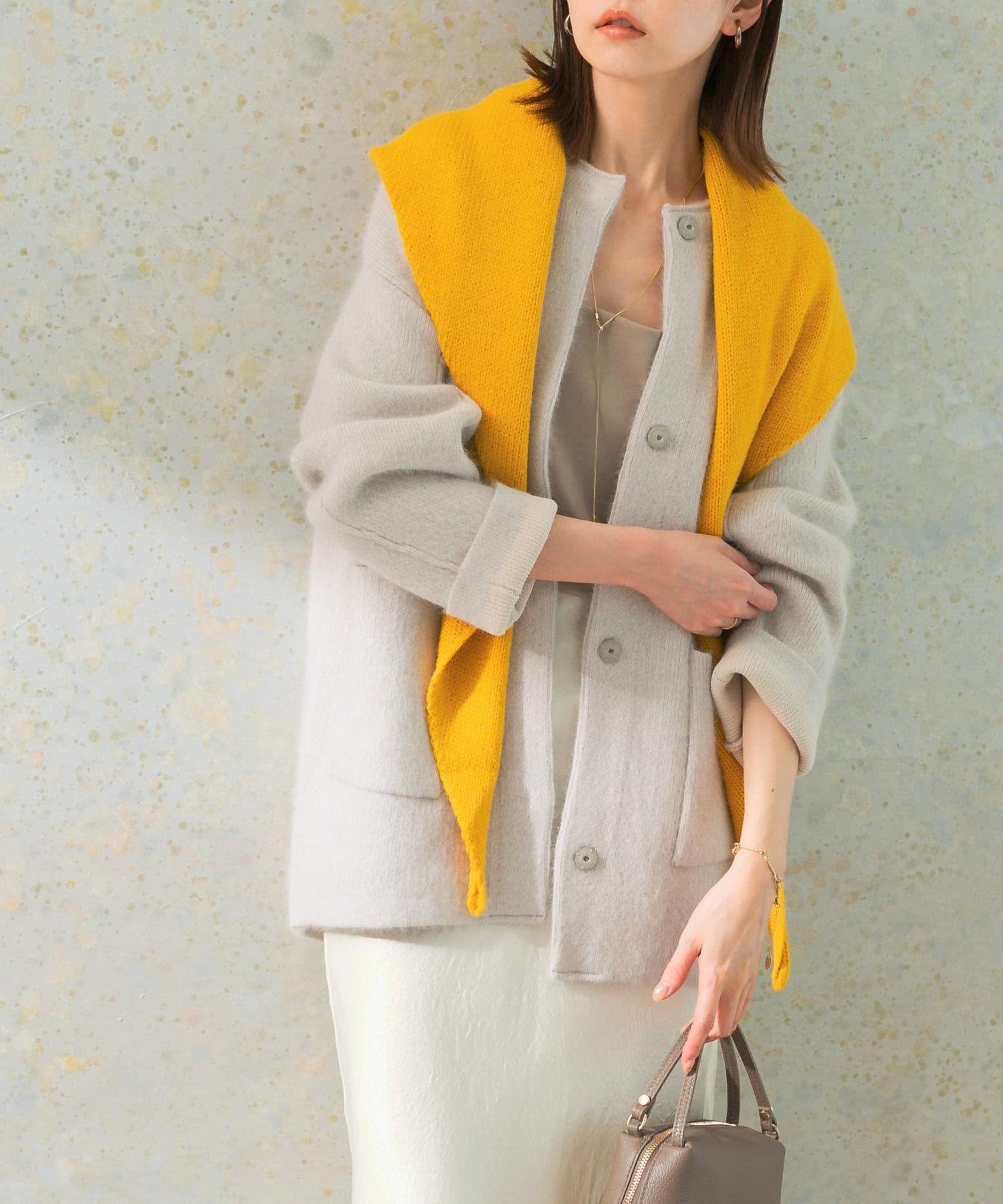 URBAN RESEARCH ROSSO「エアリーニットジャケット」|カーディガン|