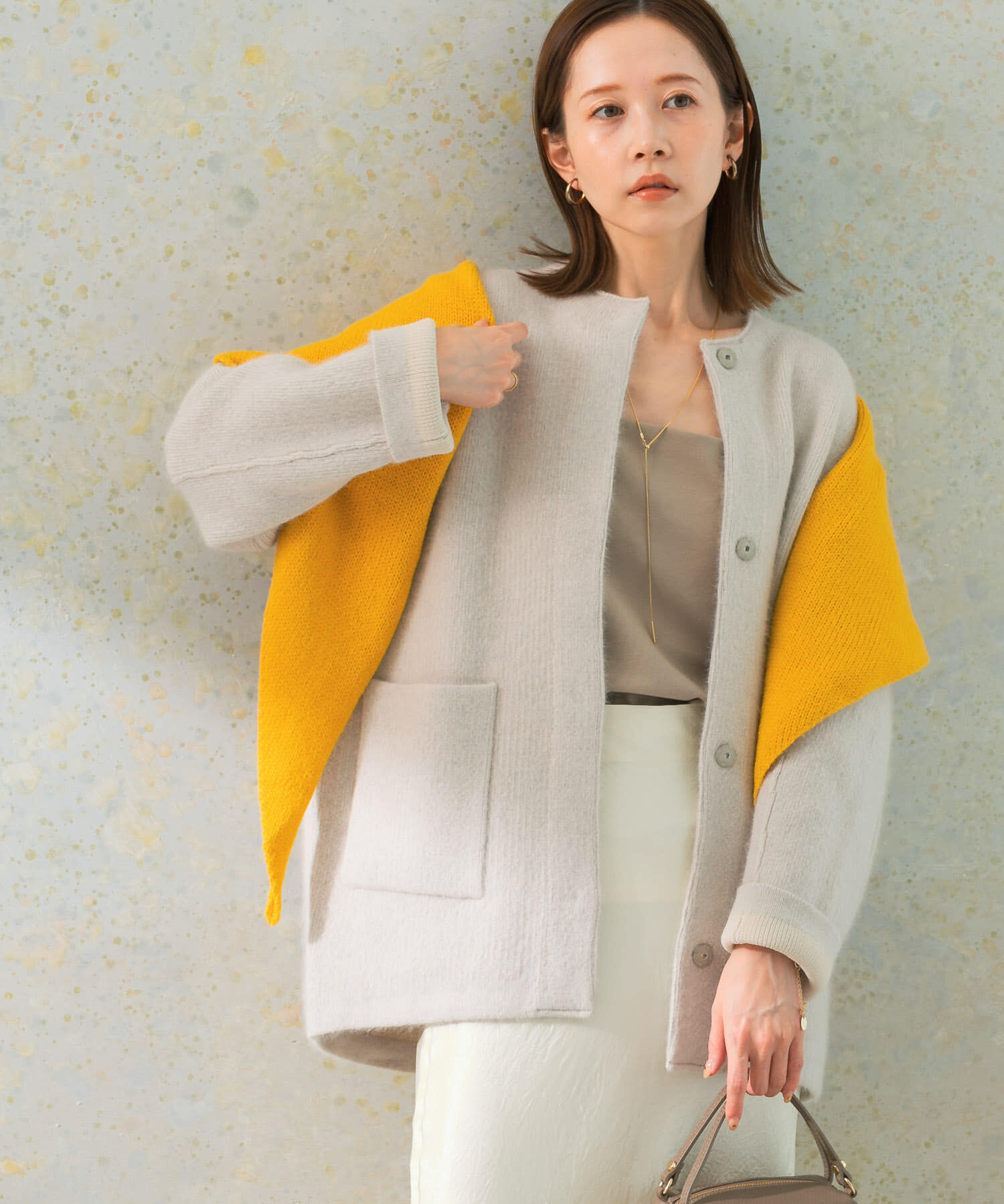 URBAN RESEARCH ROSSO「エアリーニットジャケット」|カーディガン|