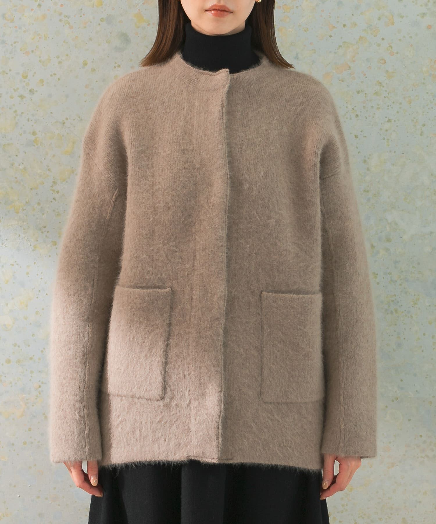 URBAN RESEARCH ROSSO「エアリーニットジャケット」|カーディガン|