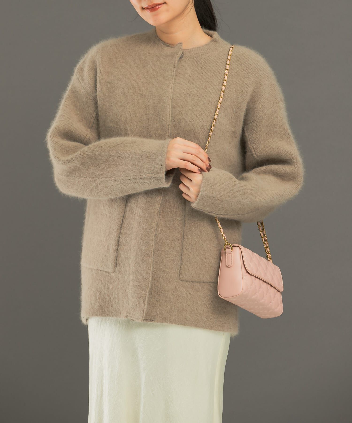 URBAN RESEARCH ROSSO「エアリーニットジャケット」|カーディガン|