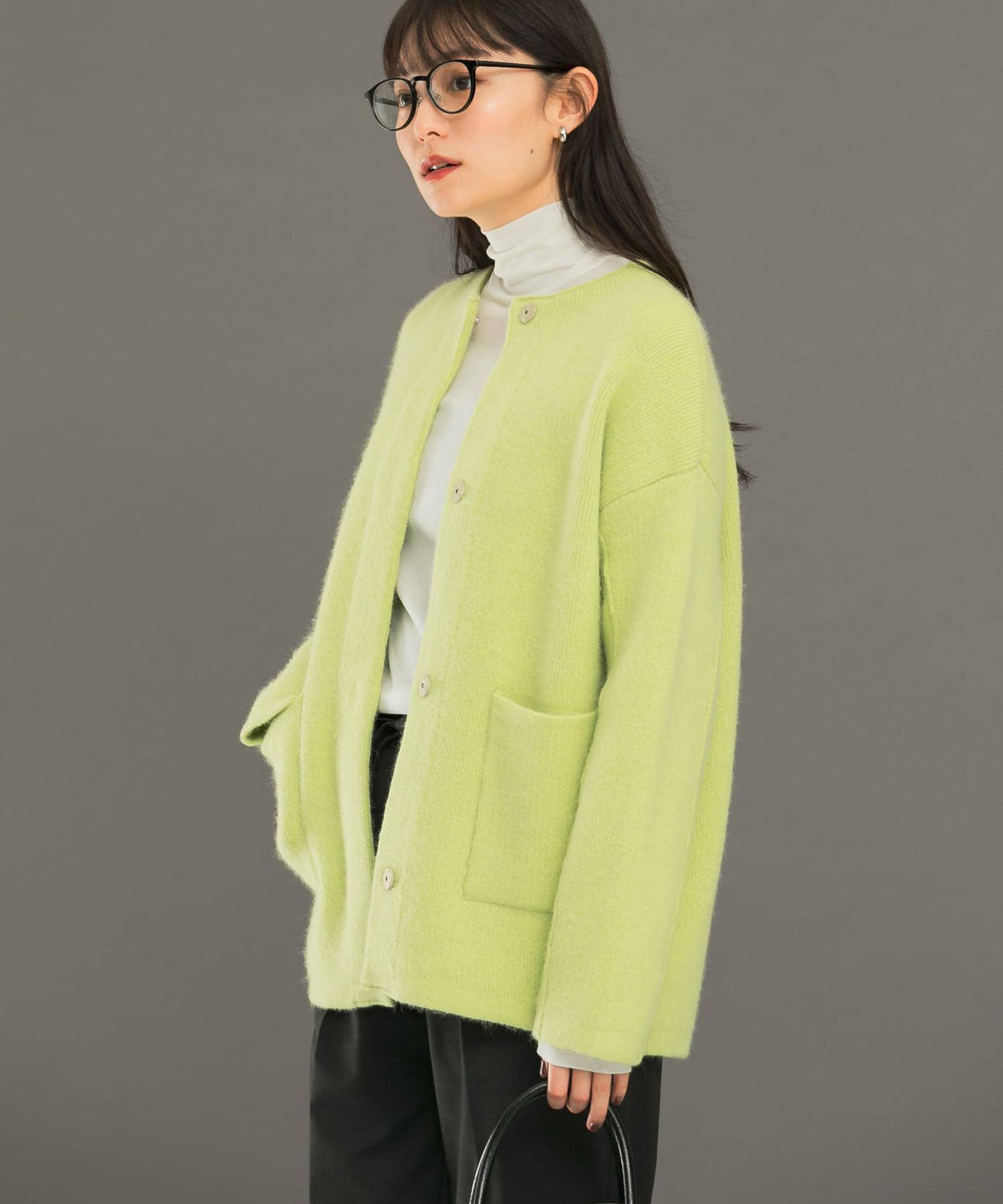 URBAN RESEARCH ROSSO「エアリーニットジャケット」|カーディガン|